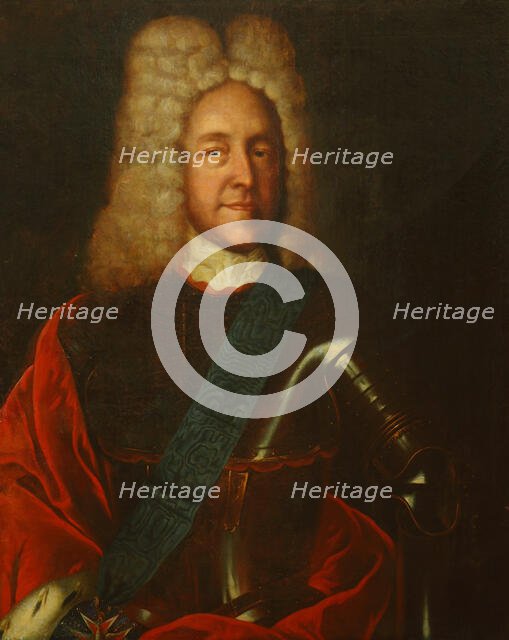 Portrait of Prince Yuri Yuryevich Trubetskoi (1668-1739), with the Polish..., 2nd Half of 18th cen. Creator: Anonymous.