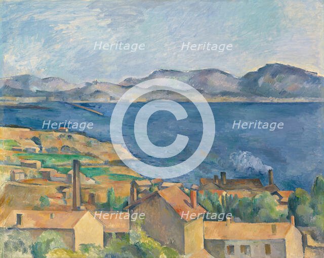 The Bay of Marseille, Seen from L'Estaque, c. 1885. Creator: Paul Cezanne.