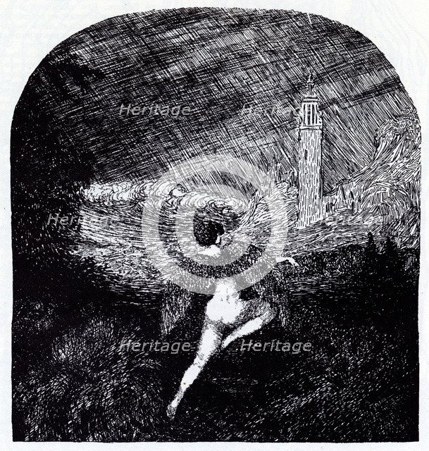 Romanticism. Symbolist magazine Vesy (The Balance), 1905. Artist: Feofilaktov, Nikolai Petrovich (1878-1941)