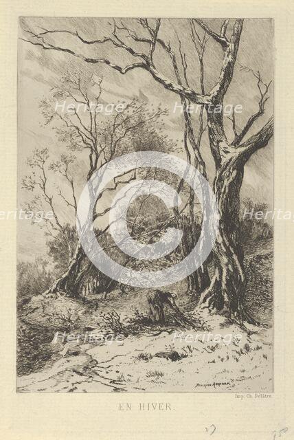 En Hiver., 19th century. Creator: Tancrède Abraham.