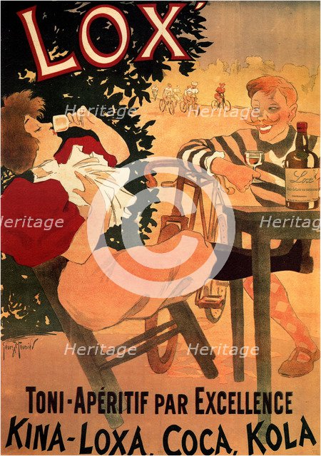 Lox Toni-Aperitif par Excellence. Kina-Loxa, Coca, Kola, 1895. Artist: Meunier, Henri Georges (1873-1922)