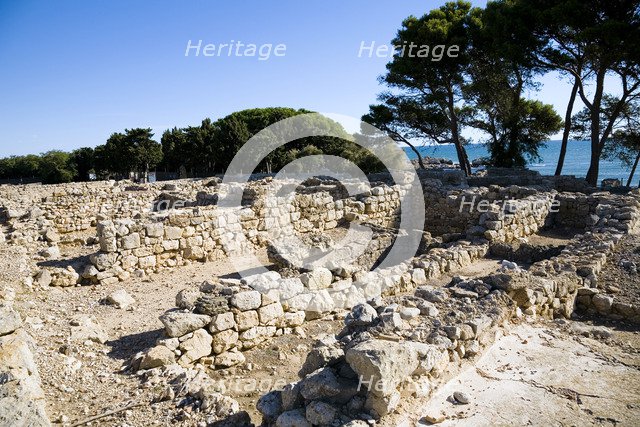 A Serapeum (Serapeion) in the Greek city of Emporion, Empuries, Spain, 2007. Artist: Samuel Magal