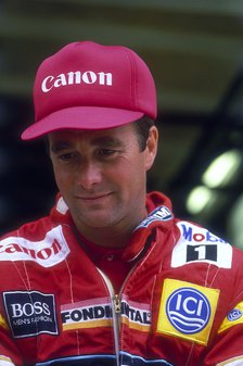 Nigel Mansell at the British Grand Prix, Silverstone, Northamptonshire, 1988. Artist: Unknown