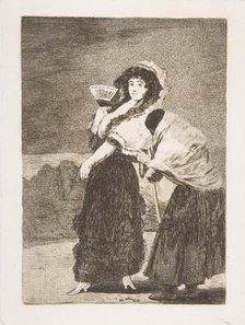 Plate 16 from 'Los Caprichos':For heaven's sake: and it was her mother (Dios la Perdone..., 1797-98. Creator: Francisco Goya.