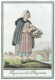 Costumes de Différent Pays, 'Paysanne de L'Angoumois', c1797. Creator: Jacques Grasset de Saint-Sauveur.