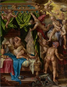 Mars and Venus Surprised by Vulcan, 1604-1608. Creator: Joachim Anthonisz Wtewael.