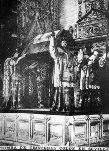 Tomb of Christopher Colombus, (19th century), 1920s. Artist: Unknown
