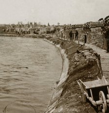 Trenches at Nieuwpoort, Flanders, Belgium, c1914-c1918. Artist: Unknown.