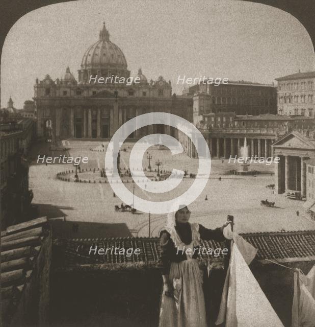 'St. Peter's and the Vatican', 1905.  Creator: Works and Sun Sculpture Studios.