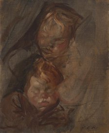 Têtes d'enfants, 1896. Creator: Jacques Emile Blanche.