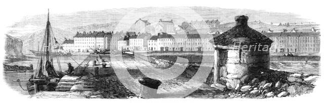 Sketches from Ireland: deserted wharfs and warehouses of Westport, 1870. Creator: Unknown.