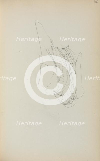 Italian Sketchbook: Gondola (page 110), 1898-1899. Creator: Maurice Prendergast (American, 1858-1924).