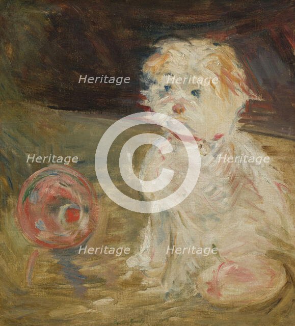 Chien au ballon. Creator: Morisot, Berthe (1841-1895).