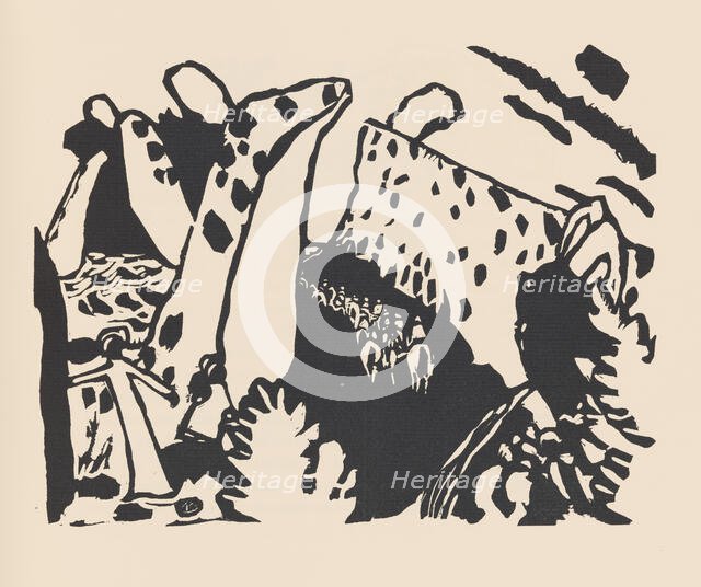 Riding Path (Reiterweg). From Klänge (Sounds) , 1913. Creator: Kandinsky, Wassily Vasilyevich (1866-1944).