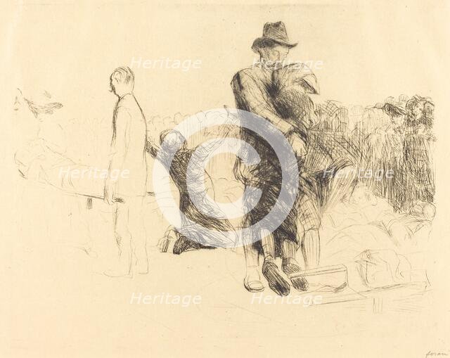 Lourdes, Transport of the Paralyzed, 1912/1913. Creator: Jean Louis Forain.