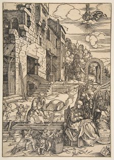The Sojourn of the Holy Family in Egypt, from The Life of the Virgin, after 1511. Creator: Albrecht Durer.
