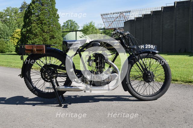 1927 AJS Big Port motorcycle. Creator: Unknown.