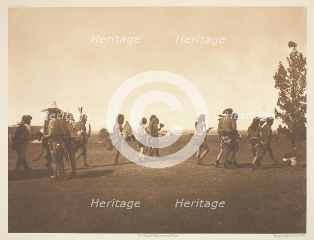 Arikara Medicine Ceremony - Dance of the Fraternity, 1908. Creator: Edward Sheriff Curtis.