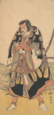 The Actor Ichikawa Danjuro V as a Warrior Near the Seashore, ca. 1790. Creator: Katsukawa Shunko.
