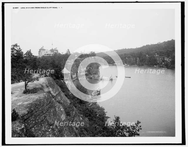 Lake Mohonk from Eagle Cliff Road, N.Y., c1902. Creator: Unknown.