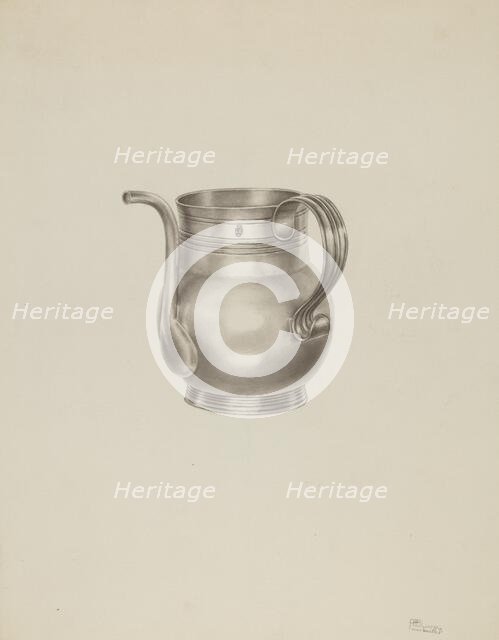 Silver Spout Cup, c. 1938. Creator: Palmyra Pimentel.