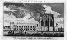 'View of Eaton-College, in Buckinghamshire', c1779.  Artist: Unknown.