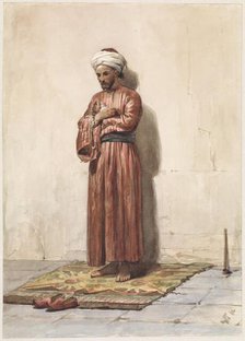 Standing Egyptian with prayer wreath, 1862. Creator: Willem de Famars Testas.