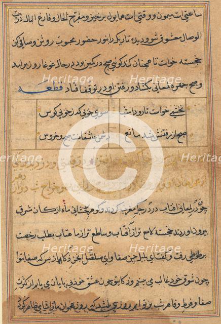 Tuti-Nama (Tales of a Parrot), c. 1560. Creator: Unknown.