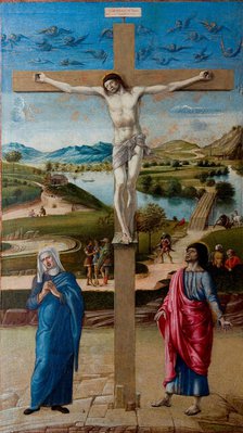 The Crucifixion, 1453-1455. Creator: Bellini, Giovanni (1430-1516).