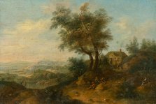 Landscape with a Figural Staffage, 1760-1780. Creator: Unknown.