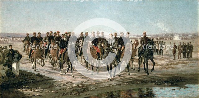 Magazine of the Black River by General Roca and his army, oil by Juan Manuel Blanes.