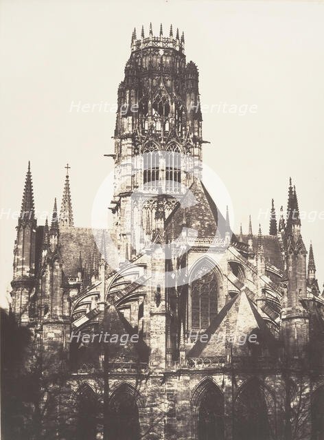 Tour de Saint-Ouen, Rouen, 1852-54. Creator: Edmond Bacot.