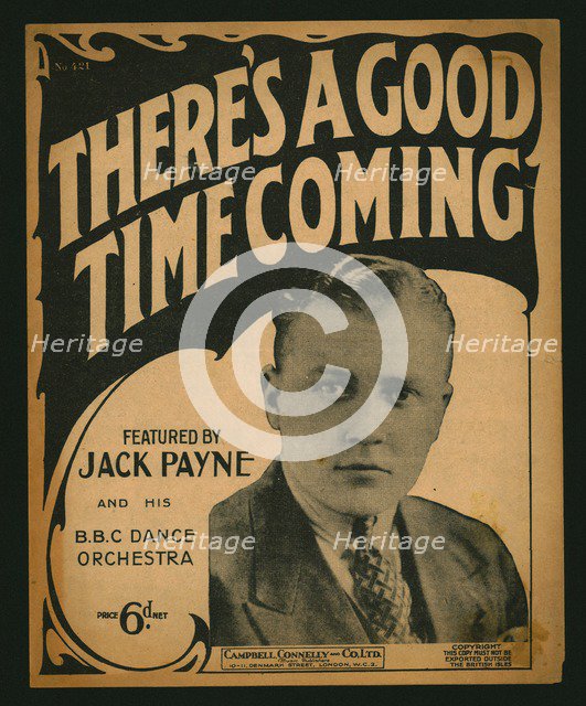 There's a Good Time Coming, sheet music, 1930. Creator: Unknown.