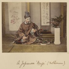 A Japanese kuge (nobleman), about 1873-1883. Creator: Shinichi Suzuki I.