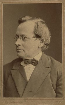 Portrait of the composer and organist August Haupt (1810-1891) , 1884. Creator: Schaarwächter, Julius Cornelius (1847-1904).