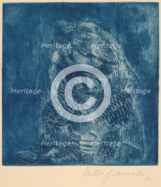 Bird Girl, Sonia Gramatté (Vogelmädchen, Sonia Gramatté), 1922 (?). Creator: Walter Gramatté.