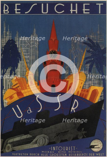 Visit to the USSR, 1930. Artist: Litvak, Max (1898-after 1943)