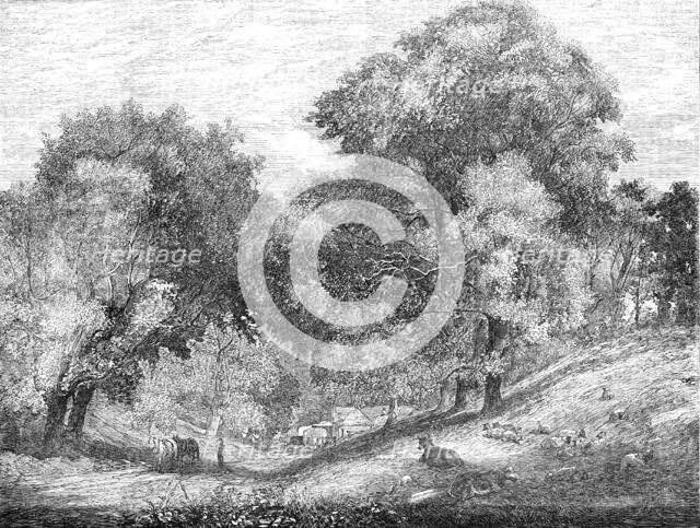 "An Old English Homestead" - painted by R. Redgrave, R.A., 1854. Creator: Unknown.