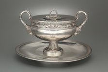 Covered Tureen on Stand (Pot à oille), 1797-1798. Creator: Henry Auguste (French, 1759-1816).