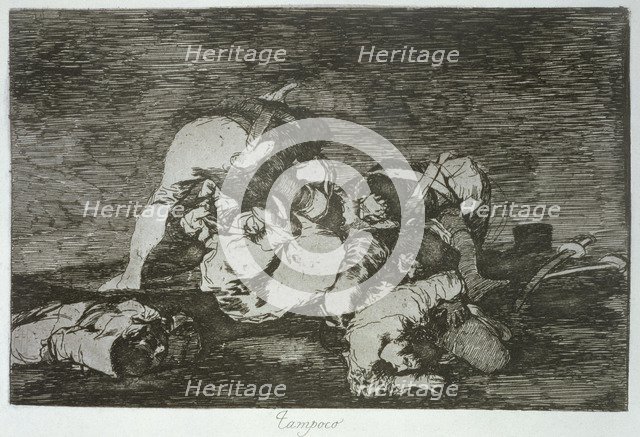 The Disasters of War, a series of etchings by Francisco de Goya (1746-1828), plate 10 (printed 36…