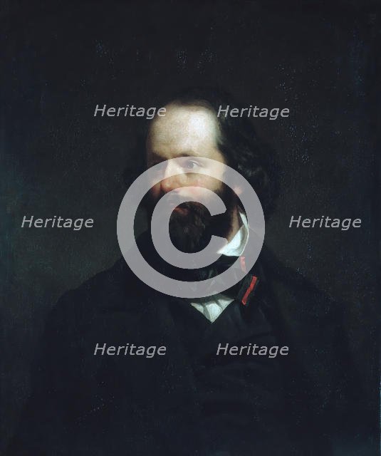 Portrait of the Artist, ca. 1850. Creator: Charles Loring Elliott.