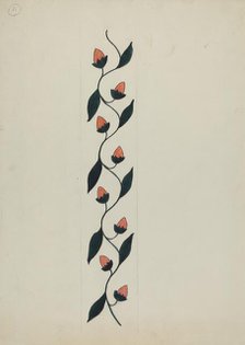 Silk Applique Quilt, c. 1936. Creator: Mildred Prince.