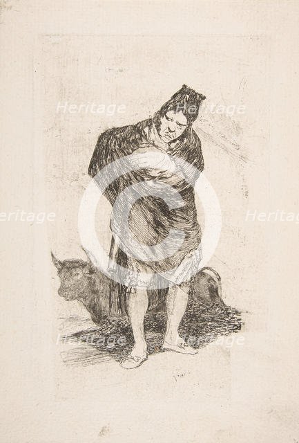 The cloaked man (El Embozado). Creator: Unknown.