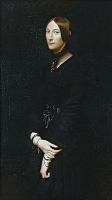 Portrait de Julie Mottez, 1842. Creator: Victor-Louis Mottez.