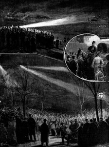 The Defence of London: the Great Night March of the Guards and Volunteers, 1898. Creator: Unknown.