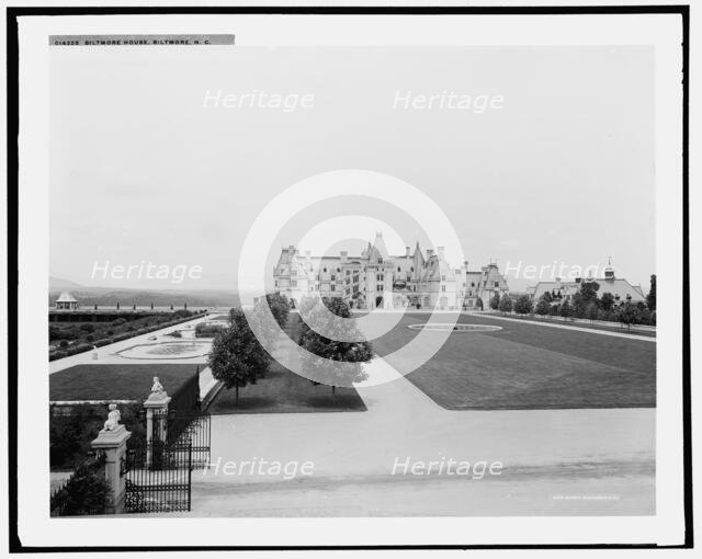 Biltmore House, Biltmore i.e. Asheville, N.C., (1902?). Creator: William H. Jackson.