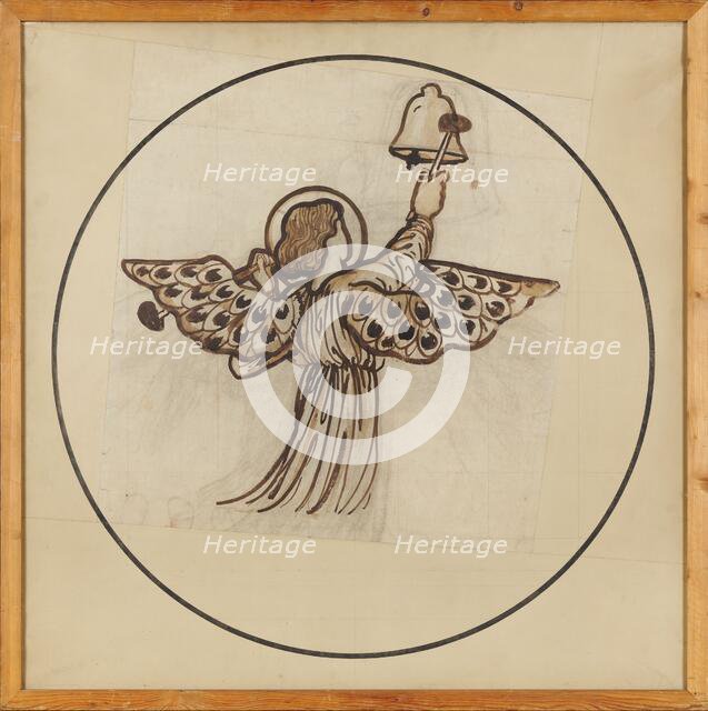 Angel playing on bells, 1862. Creator: Sir Edward Coley Burne-Jones.