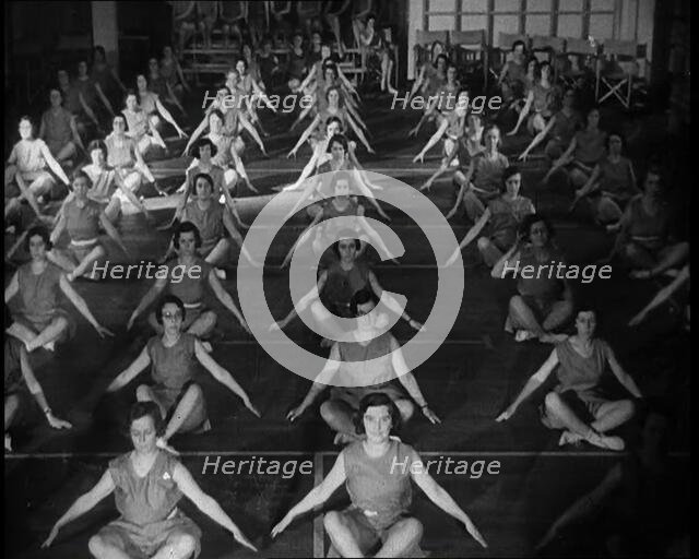 Women Exercising, 1933. Creator: British Pathe Ltd.