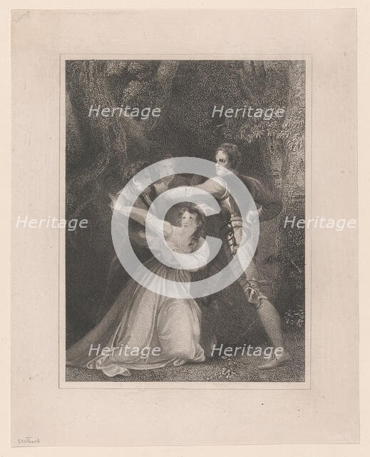 Two Gentlemen of Verona (Shakespeare, Act V, Scene IV), 1823. Creator: William Henry Watt.