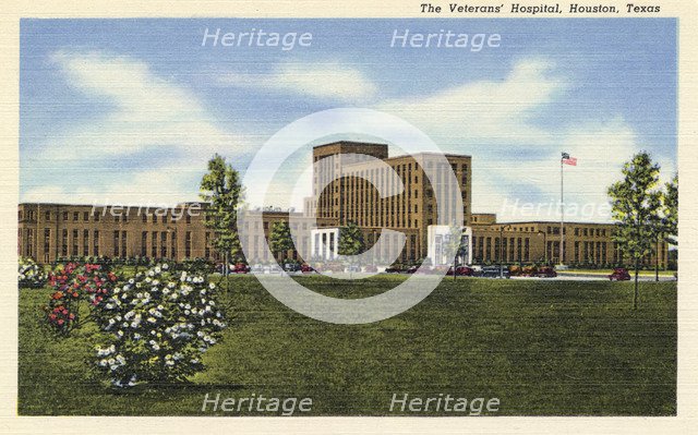The Veterans' Hospital, Houston, Texas, USA, 1950. Artist: Unknown
